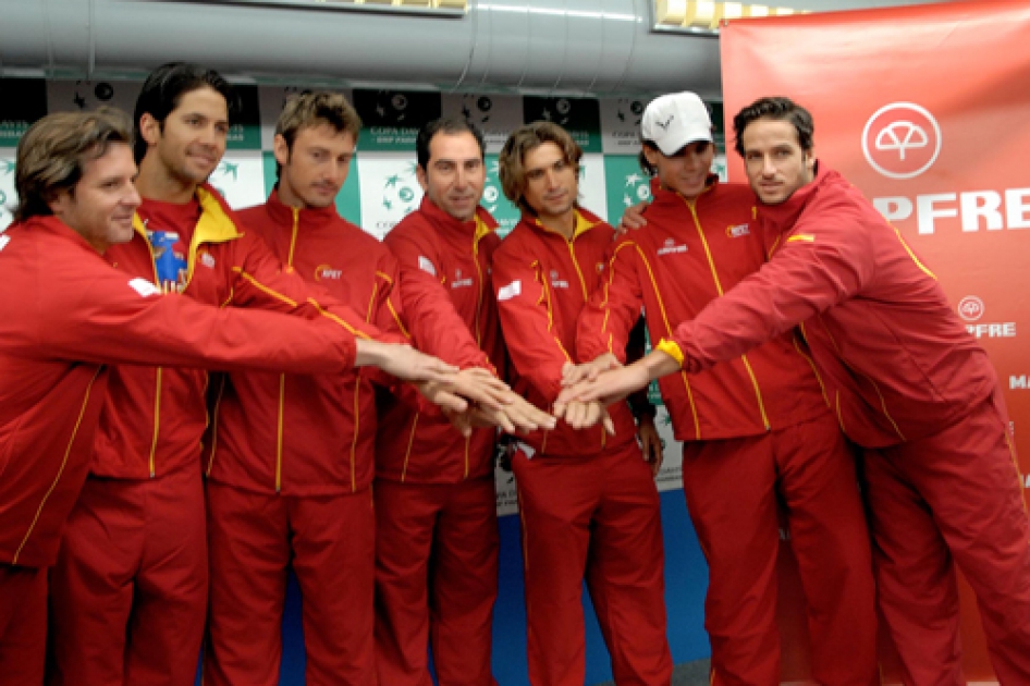 Los jugadores españoles se muestran ilusionados por que la Copa Davis se quede en España Los jugadores españoles se muestran ilusionados por que la Copa Davis se quede en España