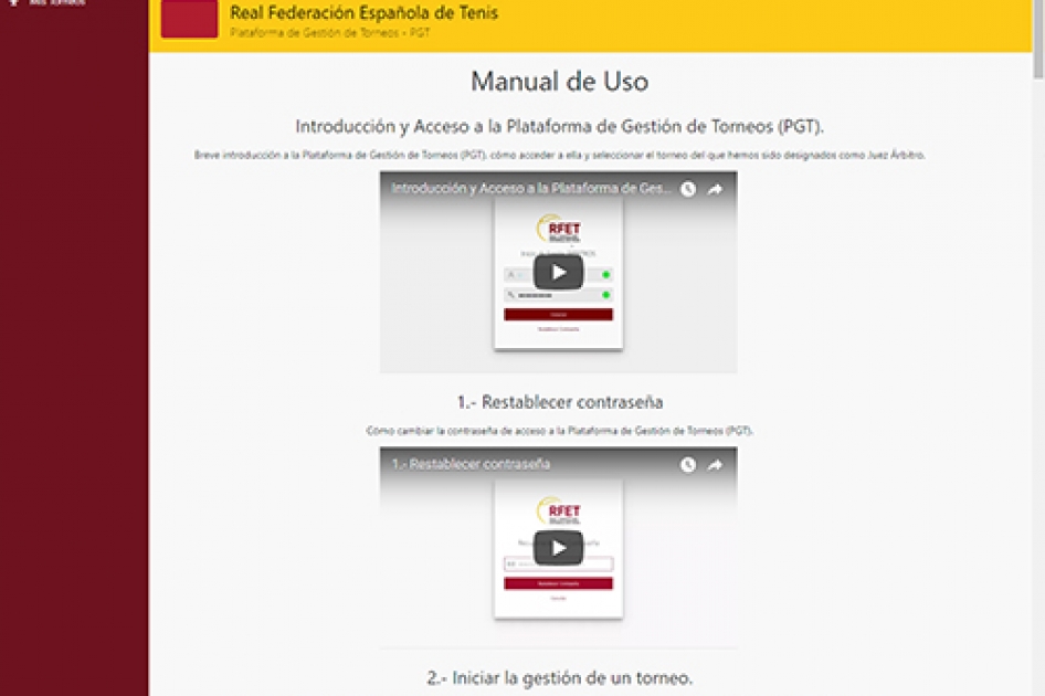 El Comité Español de Árbitros imparte formación sobre la nueva Plataforma de Gestión de Torneos El Comité Español de Árbitros imparte formación sobre la nueva Plataforma de Gestión de Torneos