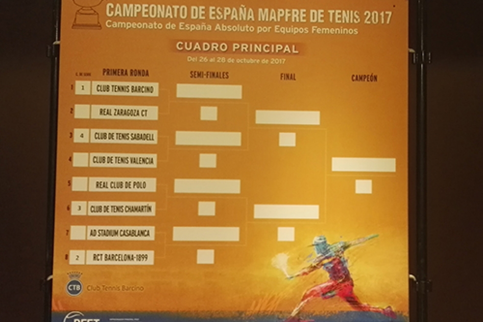 El Campeonato de España Absoluto MAPFRE por Equipos Femeninos arranca hoy en el CT Barcino El Campeonato de España Absoluto MAPFRE por Equipos Femeninos arranca hoy en el CT Barcino