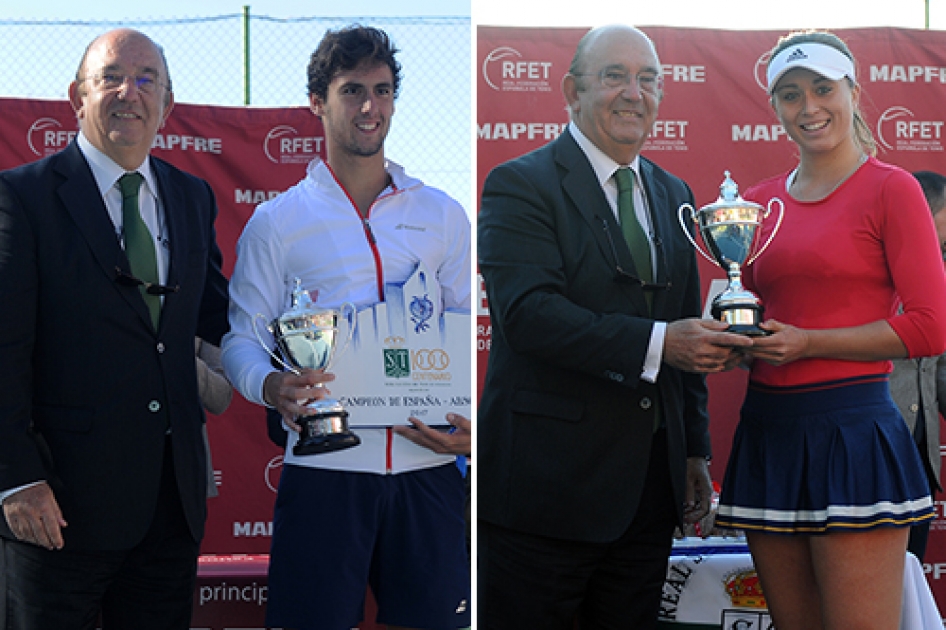 Carlos Taberner y Paula Badosa se coronan en el Campeonato de Espaa MAPFRE en Granada