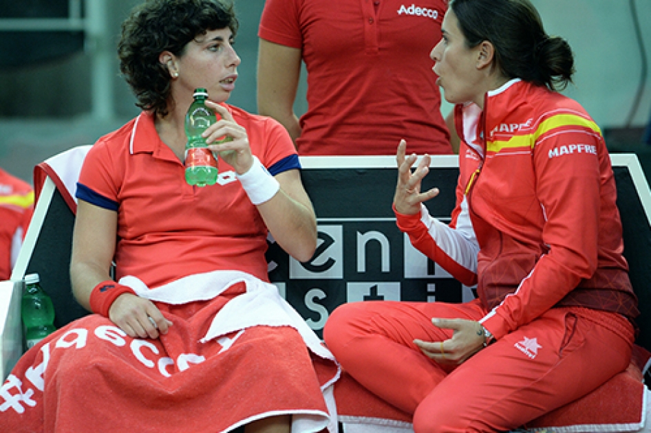 La selección española MAPFRE empata con Italia en la primera jornada de Fed Cup La selección española MAPFRE empata con Italia en la primera jornada de Fed Cup