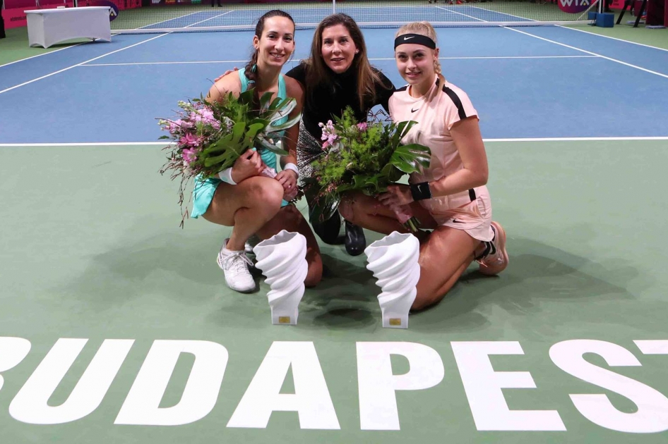 Primer éxito de Georgina García Pérez en el circuito WTA ganando el dobles en Budapest Primer éxito de Georgina García Pérez en el circuito WTA ganando el dobles en Budapest
