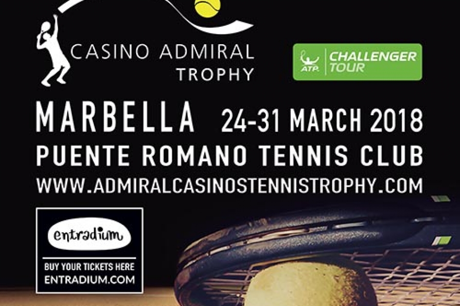 El ATP Challenger “Casino Admiral Trophy” de Marbella citará a grandes promesas del tenis mundial El ATP Challenger “Casino Admiral Trophy” de Marbella citará a grandes promesas del tenis mundial
