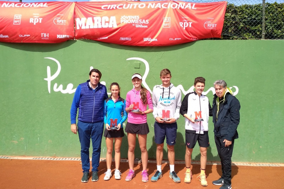Sven Moser y Mª Teresa Frías se llevan el tercer torneo “Marca Jóvenes Promesas” en Marbella Sven Moser y Mª Teresa Frías se llevan el tercer torneo “Marca Jóvenes Promesas” en Marbella