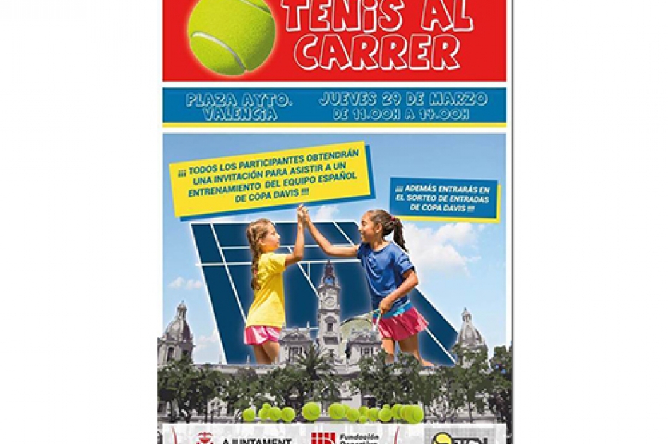 La Plaza del Ayuntamiento de Valencia acogerá este jueves 29 de marzo una jornada de tenis en la calle La Plaza del Ayuntamiento de Valencia acogerá este jueves 29 de marzo una jornada de tenis en la calle