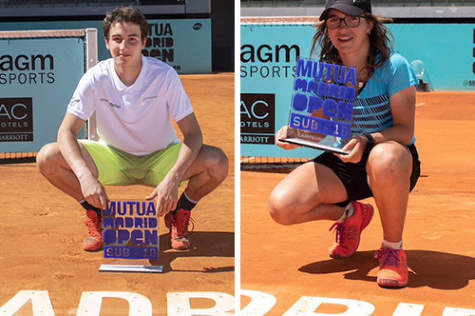 Mario Mansilla y Ane Mintegi triunfan en la Fase Final del Mutua Madrid Open Sub16