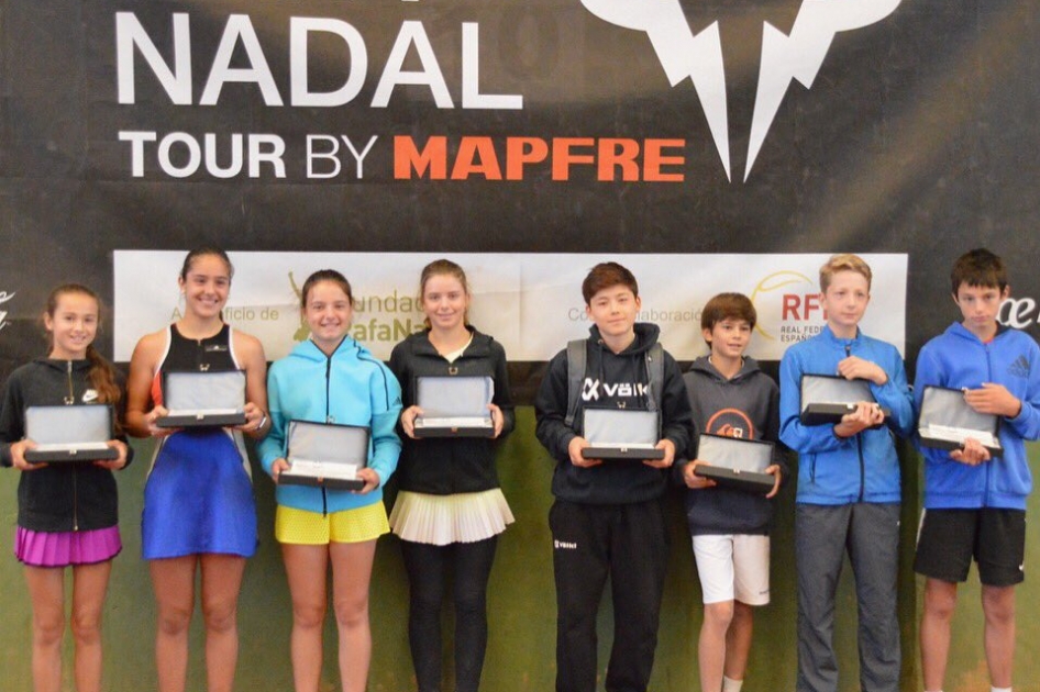 Victorias de Mario Martnez, Ariana Geerlings, Martn Landaluce y Cristina Ramos en el Rafa Nadal Tour by MAPFRE de Zaragoza