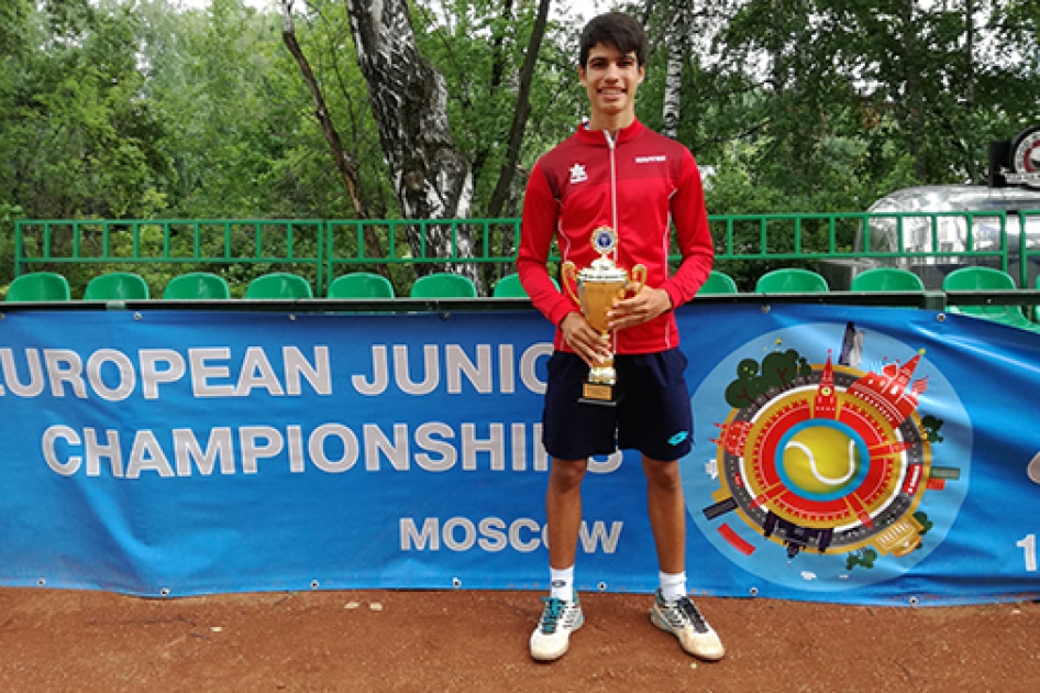 El murciano Carlos Alcaraz se proclama Campeón de Europa Sub’16 en Moscú