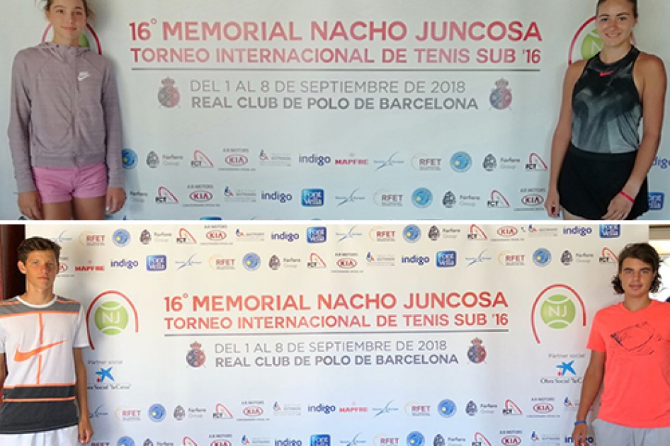 El “Memorial Nacho Juncosa” Sub’16 acaba con triunfo de los serbios Stefan Popovic y Nikol Palecek El “Memorial Nacho Juncosa” Sub’16 acaba con triunfo de los serbios Stefan Popovic y Nikol Palecek