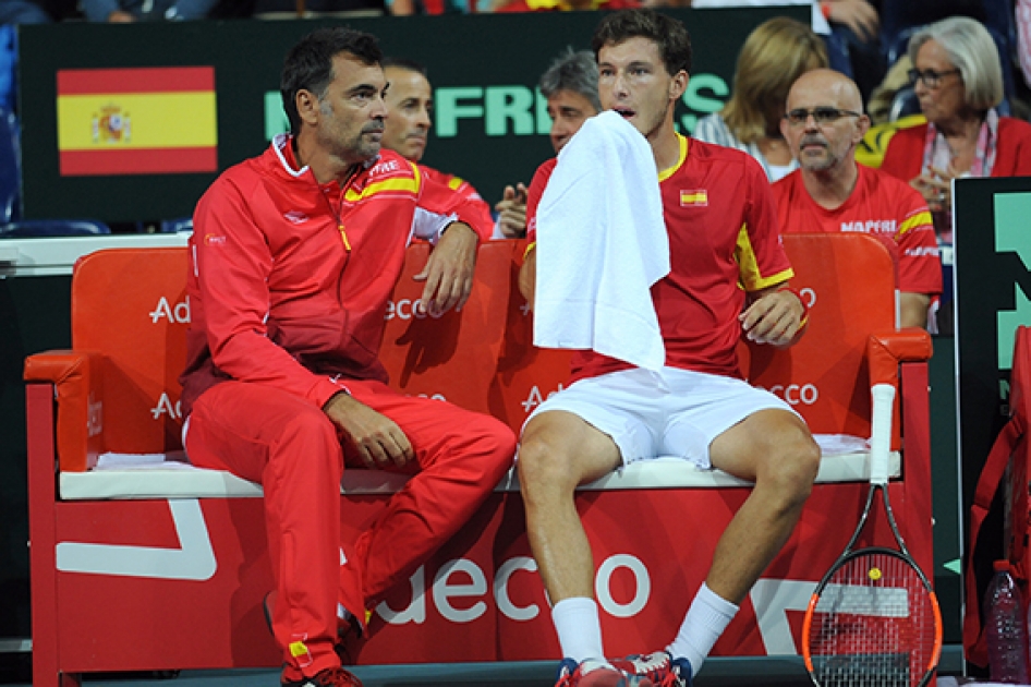 España empieza 2-0 abajo ante Francia en la semifinal de Copa Davis España empieza 2-0 abajo ante Francia en la semifinal de Copa Davis