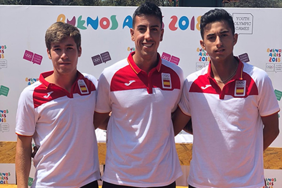 Carlos López Montagud y Nicolás Álvarez Varona, en los Juegos Olímpicos de la Juventud de Buenos Aires Carlos López Montagud y Nicolás Álvarez Varona, en los Juegos Olímpicos de la Juventud de Buenos Aires