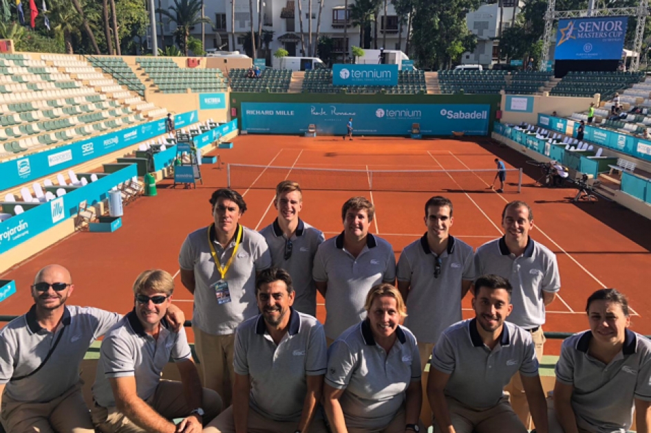 Equipo arbitral en la Senior Masters Cup de Marbella Equipo arbitral en la Senior Masters Cup de Marbella
