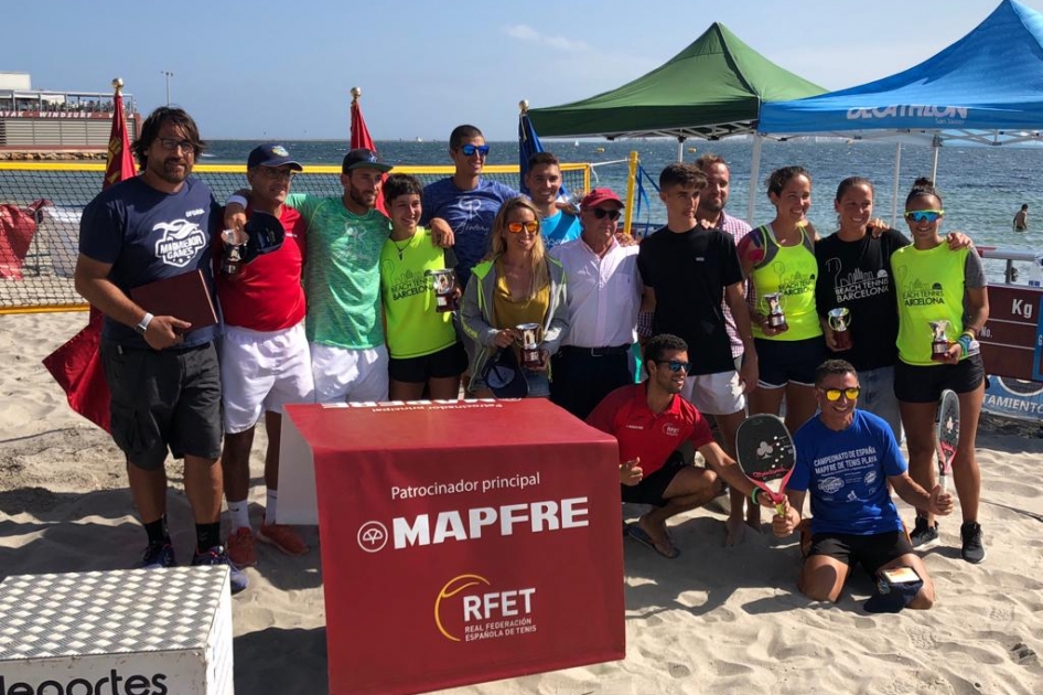 Antomi Ramos/Gerard Rodríguez y Eva Fernández/Tania González, Campeones de España de Tenis Playa Antomi Ramos/Gerard Rodríguez y Eva Fernández/Tania González, Campeones de España de Tenis Playa