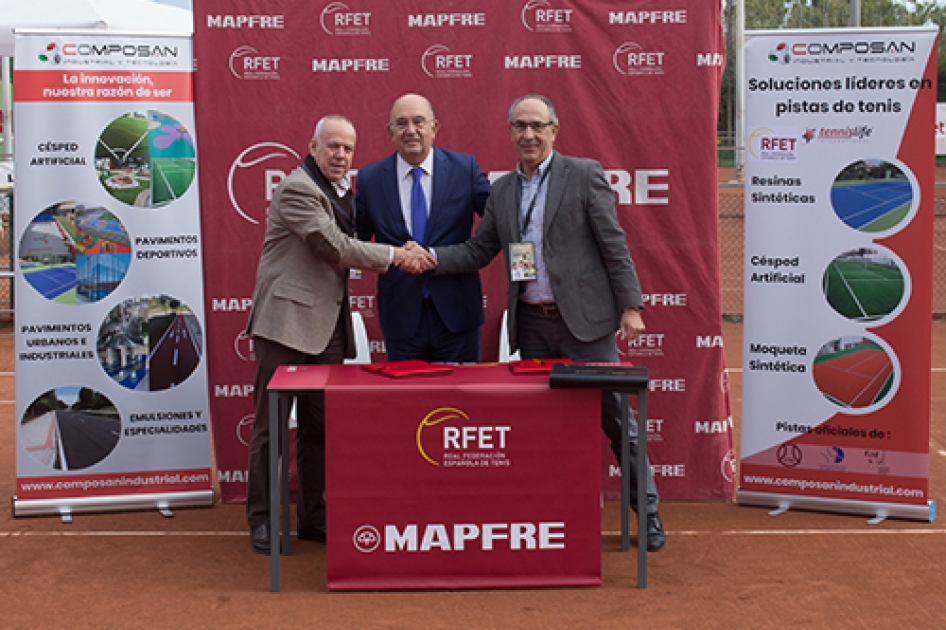 La RFET firma un acuerdo de patrocinio con Composan  Tennislife como proveedor oficial de pistas