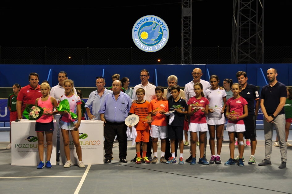El torneo internacional alevn de Pozoblanco recibe el premio de Tennis Europe a la promocin, difusin y organizacin