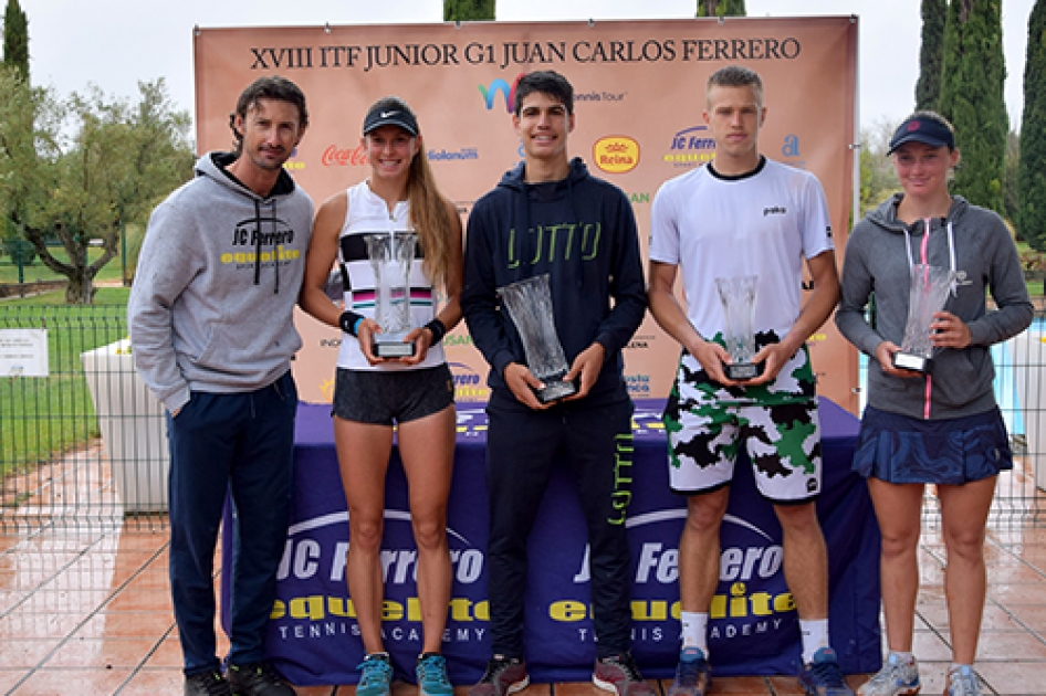 Carlos Alcaraz se impone en el internacional júnior Grado 1 de Villena Carlos Alcaraz se impone en el internacional júnior Grado 1 de Villena