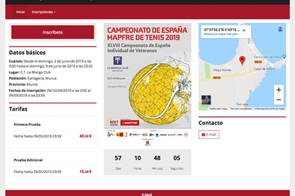 Abiertas las inscripciones para el Campeonato de Espaa MAPFRE de Veteranos en La Manga