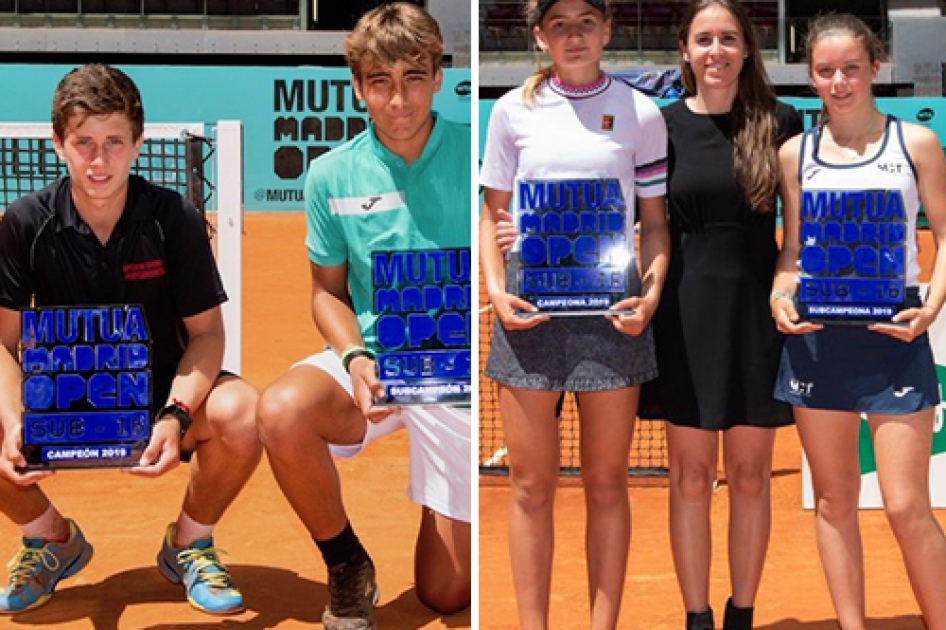 Alejandro Manzanera y Victoria Jiménez se coronan en la fase final del “Mutua Madrid Open Sub’16” Alejandro Manzanera y Victoria Jiménez se coronan en la fase final del “Mutua Madrid Open Sub’16”