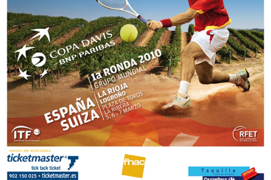 Los abonos para el España vs. Suiza de Copa Davis se pondrán a la venta el 10 de febrero