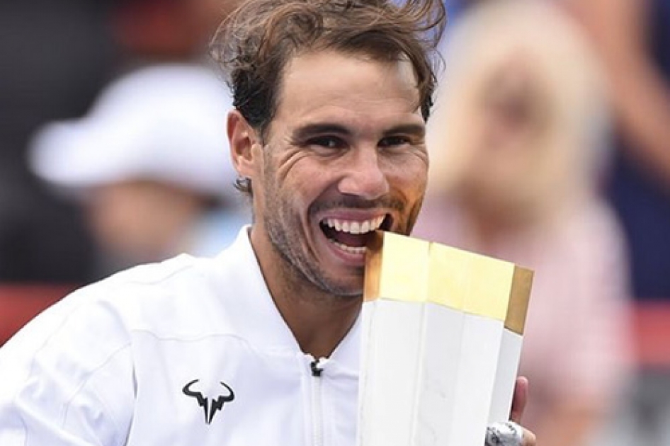 Nadal revalida el triunfo en Canadá y extiende a 35 títulos su récord de Masters 1000 Nadal revalida el triunfo en Canadá y extiende a 35 títulos su récord de Masters 1000