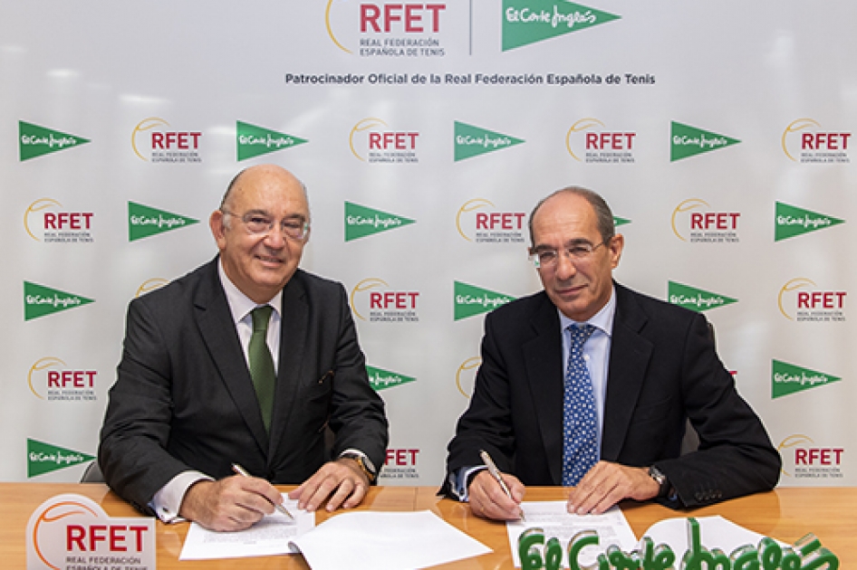 La Real Federación Española de Tenis firma un acuerdo de patrocinio con El Corte Inglés La Real Federación Española de Tenis firma un acuerdo de patrocinio con El Corte Inglés