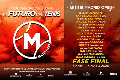 El Mutua Madrid Open Sub-16 presenta su calendario para la temporada 2025-2026
