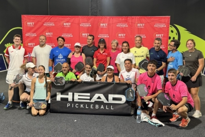 Primera concentracin de la preseleccin espaola de pickleball en Madrid