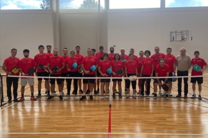 Pleno de alumnos en el nuevo Curso de Pickleball de la RFET impartido en Getxo con la Federacin Vasca
