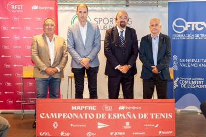 Valencia presenta la vuelta del Campeonato de Espaa de Tenis Absoluto