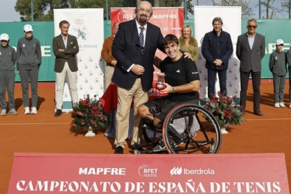 Martín de la Puente alarga todavía más su hegemonía en el Campeonato de España MAPFRE de Tenis en Silla