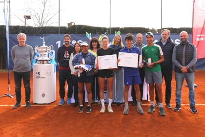 Daniel Martins y Sofiia Moskalenko, ganadores del Trofeo Conde de Godó Sub-14 de Barcelona by Esportcat