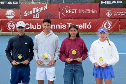 Victoria de Rafael García Doménech y final de Sofía Kova en el internacional cadete de Torelló