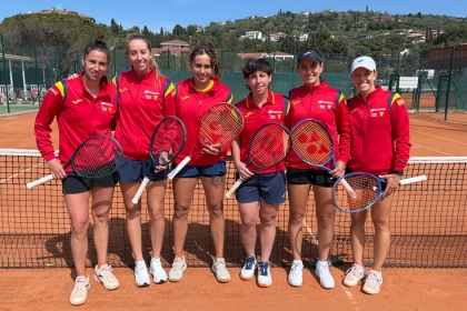 La Selecci�n Espa�ola Iberdrola de Tenis ya prepara la Billie Jean King Cup en Eslovenia