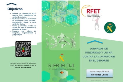 La RFET y la Guardia Civil imparten una jornada online de integridad y lucha contra la corrupci�n en el deporte