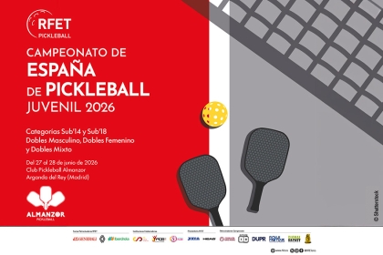 Inscripción para el nuevo Campeonato de España de Pickleball Juvenil en Madrid