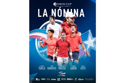Chile contar� con Tabilo, Gar�n, Barrios y Soto para enfrentarse a Espa�a en la Copa Davis