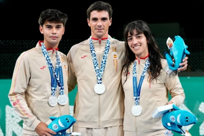Alejo S�nchez, �lex Mart� y Luc�a Cortez suman tres medallas de plata para el tenis espa�ol en los Juegos de Taranto