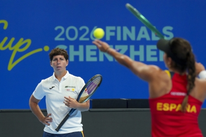 La Selecci�n Espa�ola Iberdrola de Tenis prepara las Finales de la BJK Cup en China