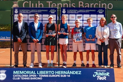 Aaron Jim�nez estrena su palmar�s internacional en el Tennis Europe Sub'14 de Barcelona