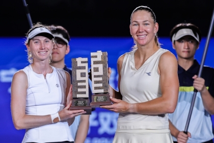 Cristina Bucsa firma su quinta final de dobles del año en el WTA 500 de Ningbo