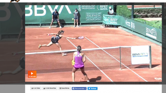 Especial sobre el torneo ITF World Tennis Tour Femenino de Valencia en Teledeporte