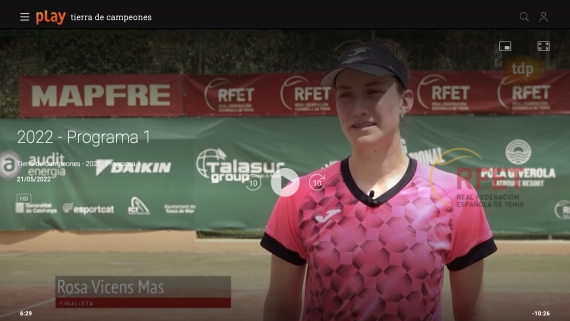 Tierra de Campeones T6/01 - Torneo ITF Femenino Tossa de Mar