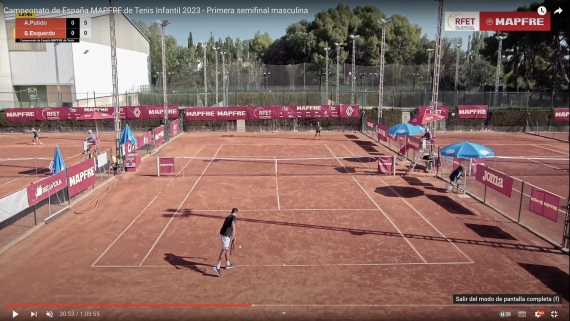 Campeonato de Espaa MAPFRE de Tenis Infantil - Primera Semifinal Masculina