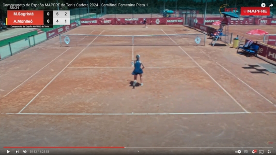 Campeonato de Espaa MAPFRE de Tenis Cadete 2024 - Semifinal Femenina Pista 1