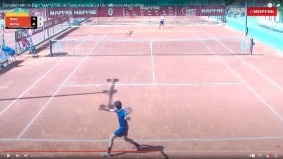 Campeonato de Espaa MAPFRE de Tenis Alevn 2024 - Semifinales Masculinas