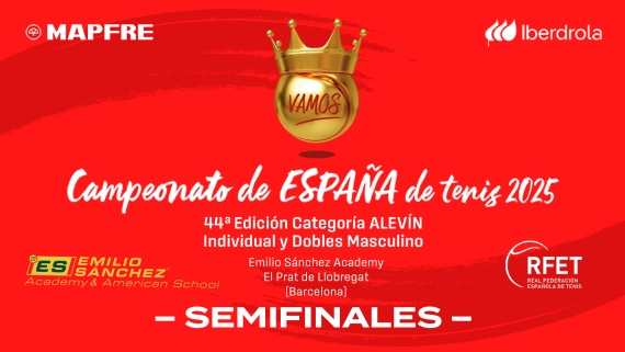EN DIRECTO | Campeonato de Espaa de Tenis Alevn 2025 - Semifinales Pista 1
