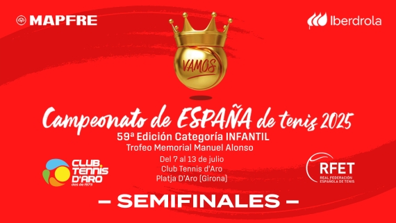 Campeonato de Espaa MAPFRE Tenis Infantil 2025 - Semifinales Masculinas