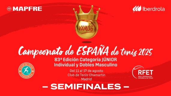 Campeonato de Espaa MAPFRE de Tenis Jnior 2025 - Semifinales Masculinas