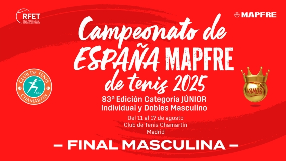 Campeonato de Espaa MAPFRE de Tenis Jnior 2025 - Final Masculina