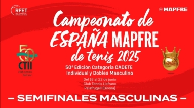 EN DIRECTO | Campeonato de Espaa MAPFRE de Tenis Cadete 2025 - Semifinales Masculinas